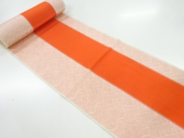 JAPANESE KIMONO / ANTIQUE BOLT FOR OBI / WOVEN STRIPE